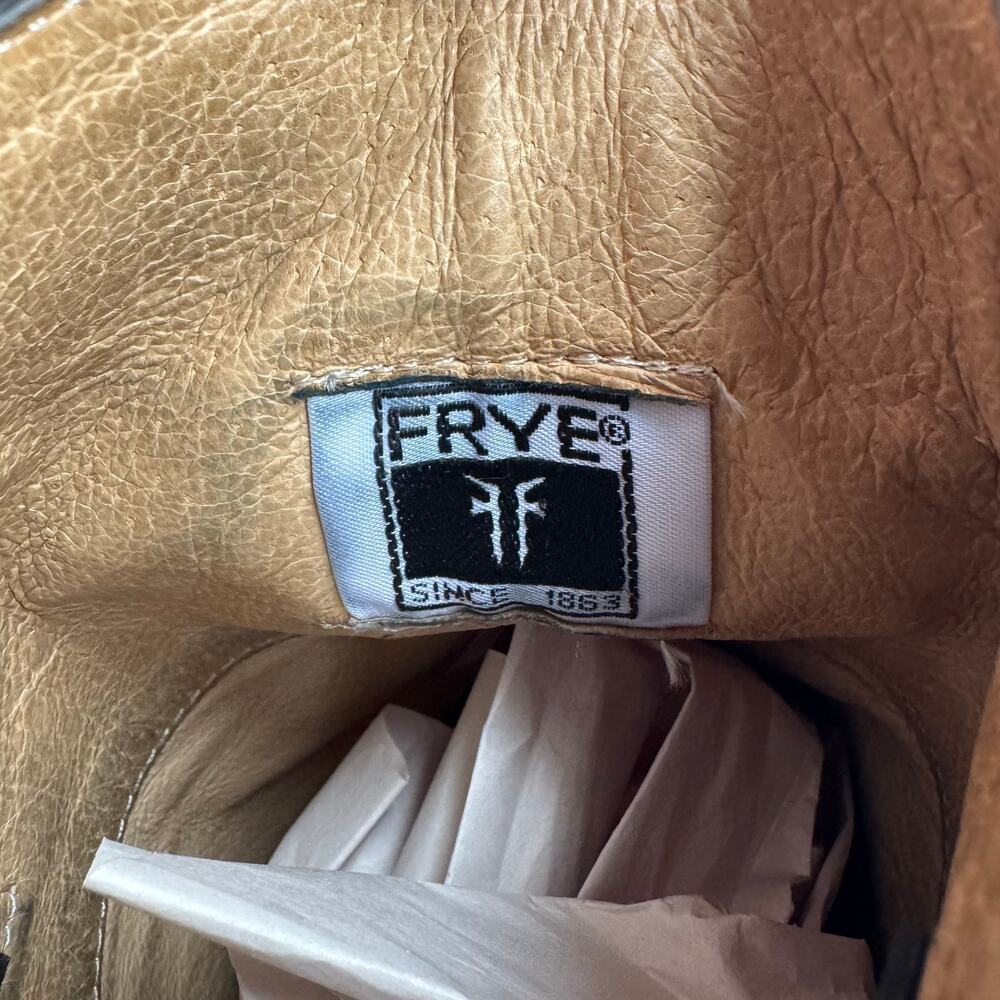 Frye Boots Melissa Trapunto Black Riding Equestrian Leather Pull On Size 7.5 B - Picture 13 of 13